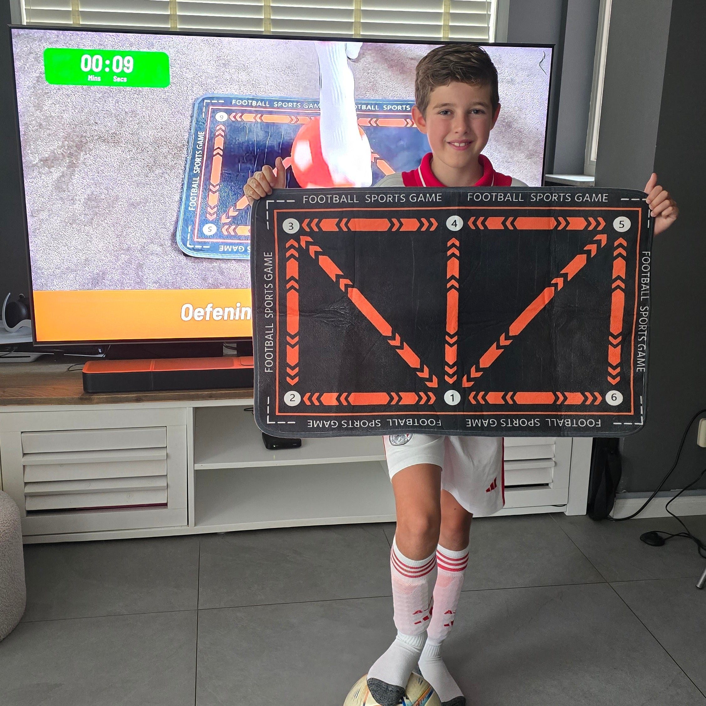 Kickzone™ Voetbal Trainingsmat + GRATIS Trainings-Programma & Voetbalsokken