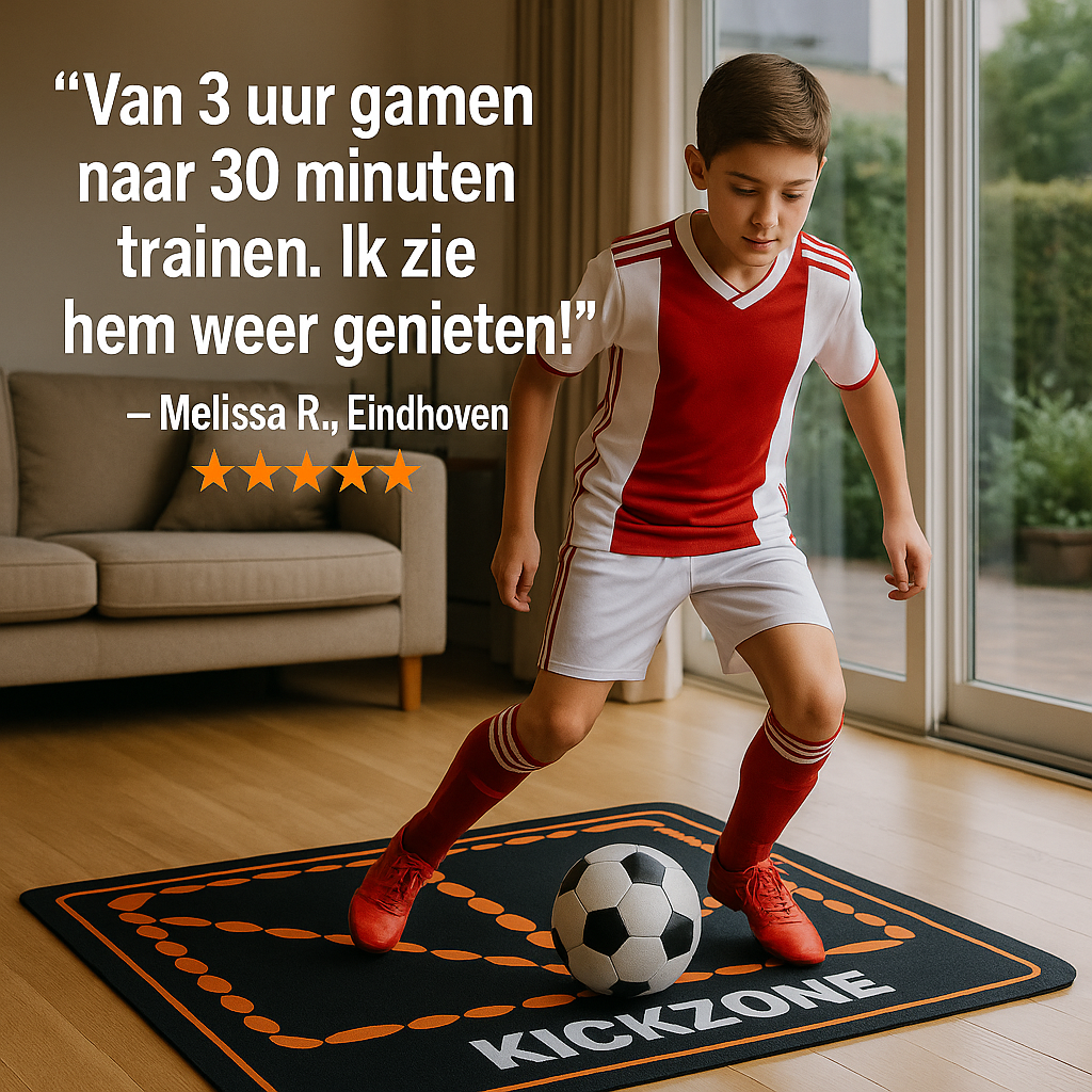 Kickzone™ Voetbal Trainingsmat + GRATIS Trainings-Programma & Voetbalsokken